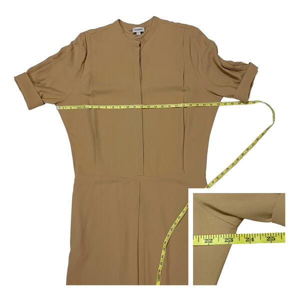 Totême Santa Marta Crepe Dress - Sand - Large - Picture 5 of 11